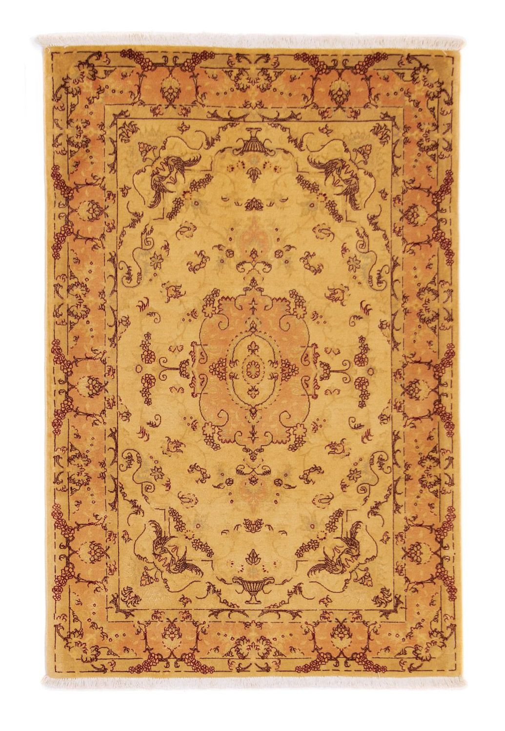 Perzisch tapijt - Tabriz - Royal - 150 x 100 cm - beige