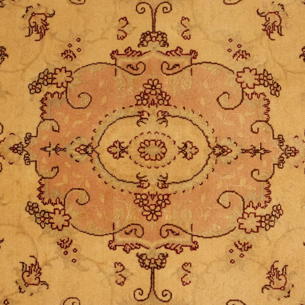 Perzisch tapijt - Tabriz - Royal - 150 x 100 cm - beige