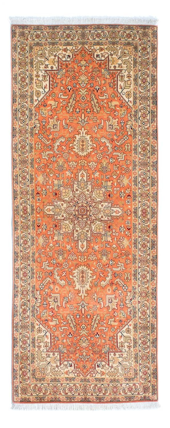 Loper Perzisch tapijt - Tabriz - Royal - 216 x 80 cm - roest