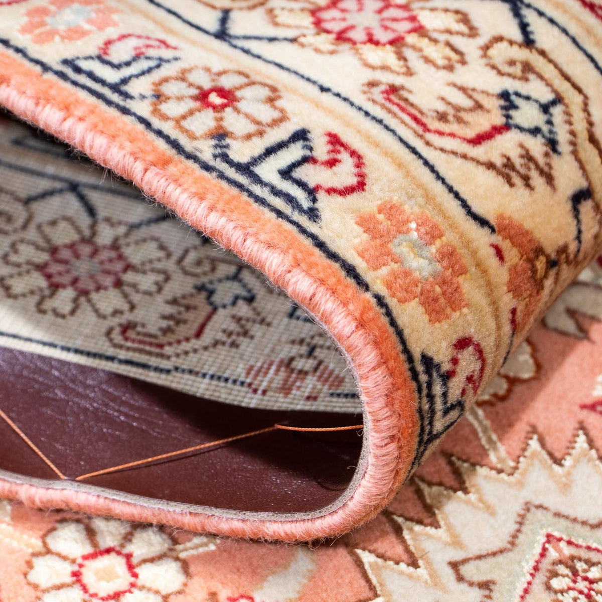 Loper Perzisch tapijt - Tabriz - Royal - 216 x 80 cm - roest