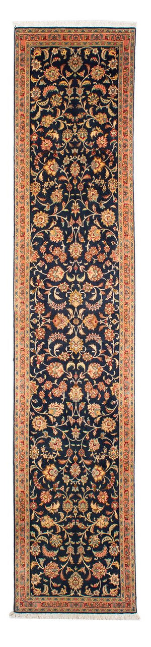 Loper Perzisch tapijt - Tabriz - Royal - 292 x 66 cm - donkerblauw