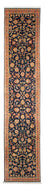 Loper Perzisch tapijt - Tabriz - Royal - 292 x 66 cm - donkerblauw