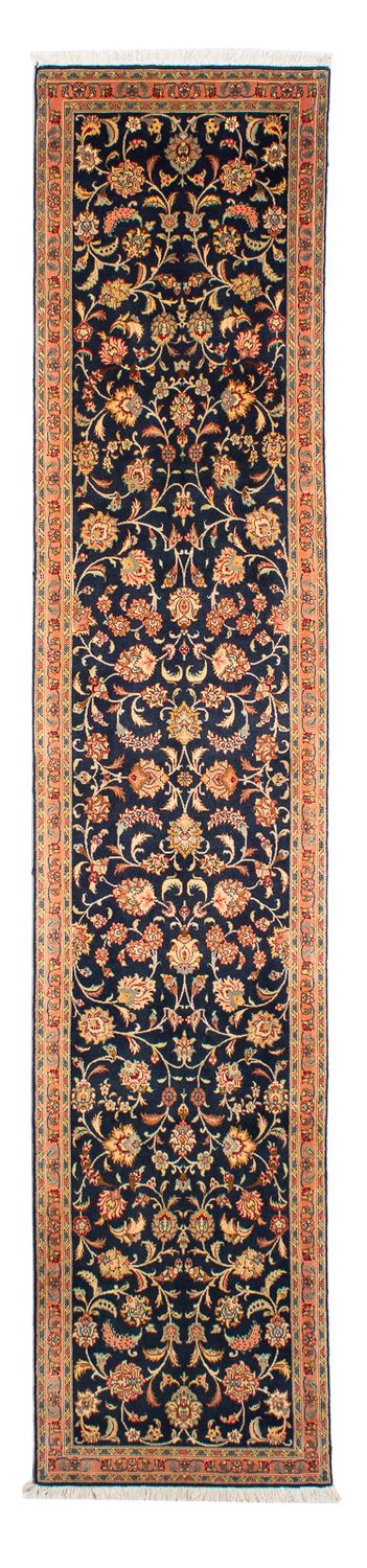 Loper Perzisch tapijt - Tabriz - Royal - 292 x 66 cm - donkerblauw