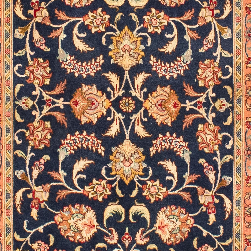 Loper Perzisch tapijt - Tabriz - Royal - 292 x 66 cm - donkerblauw