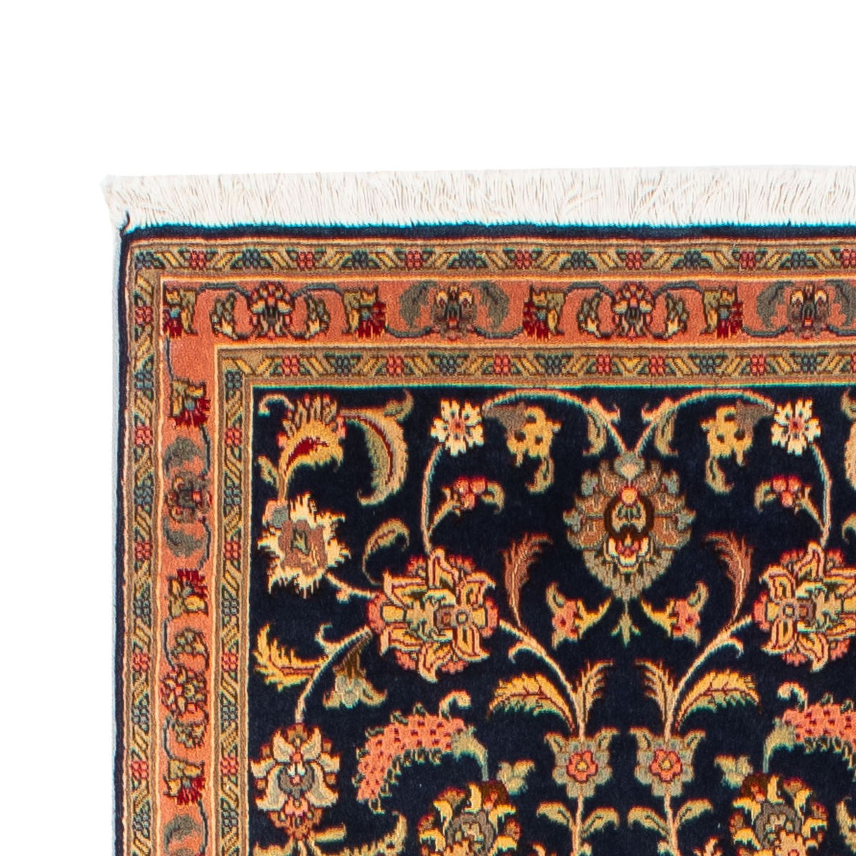 Loper Perzisch tapijt - Tabriz - Royal - 292 x 66 cm - donkerblauw