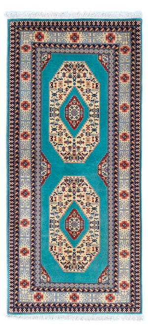 Loper Perzisch tapijt - Tabriz - Royal - 175 x 76 cm - blauw