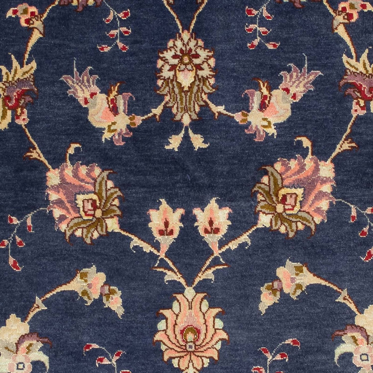 Loper Perzisch tapijt - Tabriz - Royal - 198 x 75 cm - donkerblauw