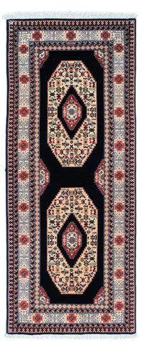 Loper Perzisch tapijt - Tabriz - Royal - 188 x 74 cm - donkerblauw
