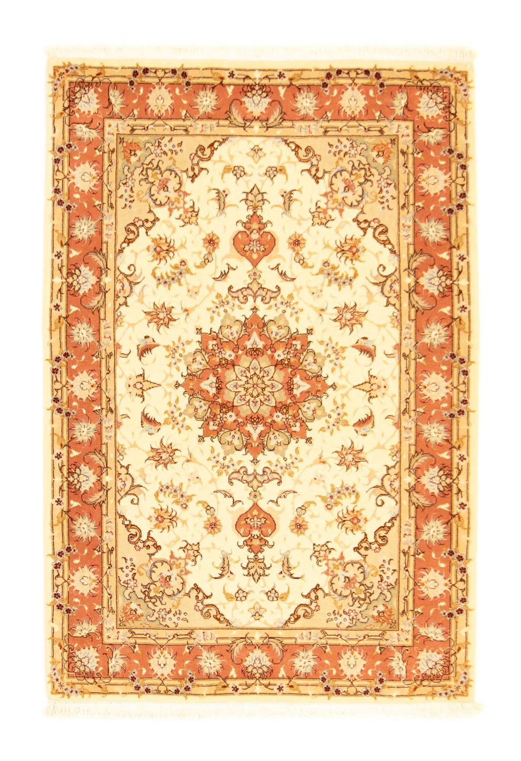 Perzisch tapijt - Tabriz - Royal - 154 x 103 cm - beige