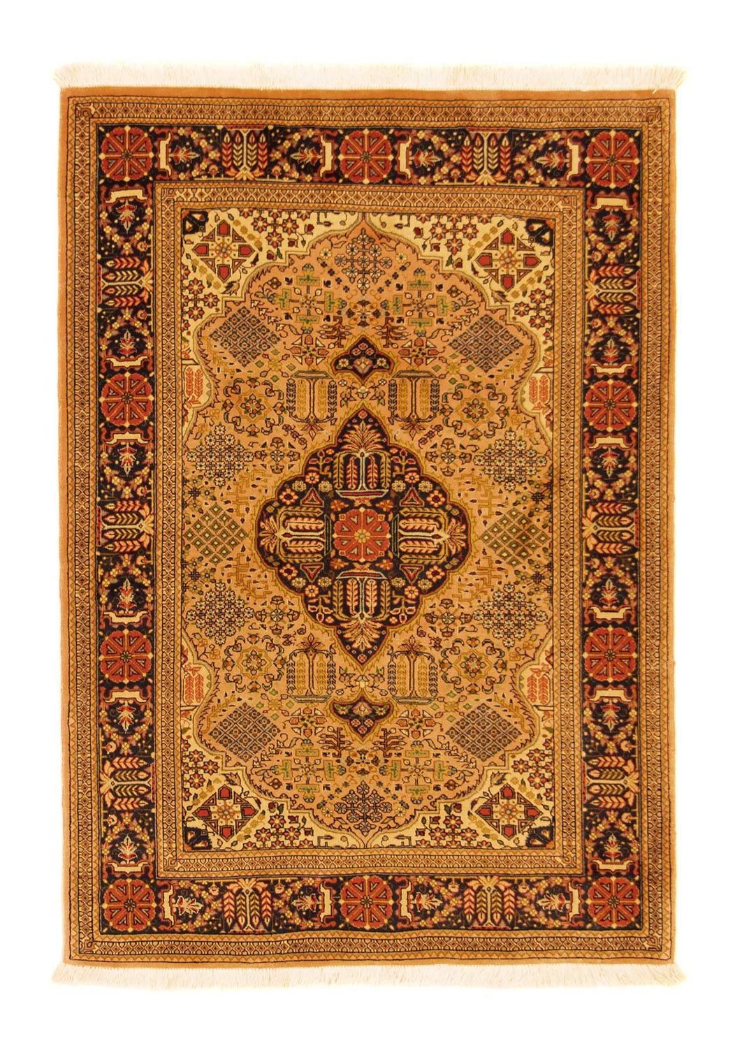 Perzisch tapijt - Tabriz - Royal - 142 x 98 cm - goud