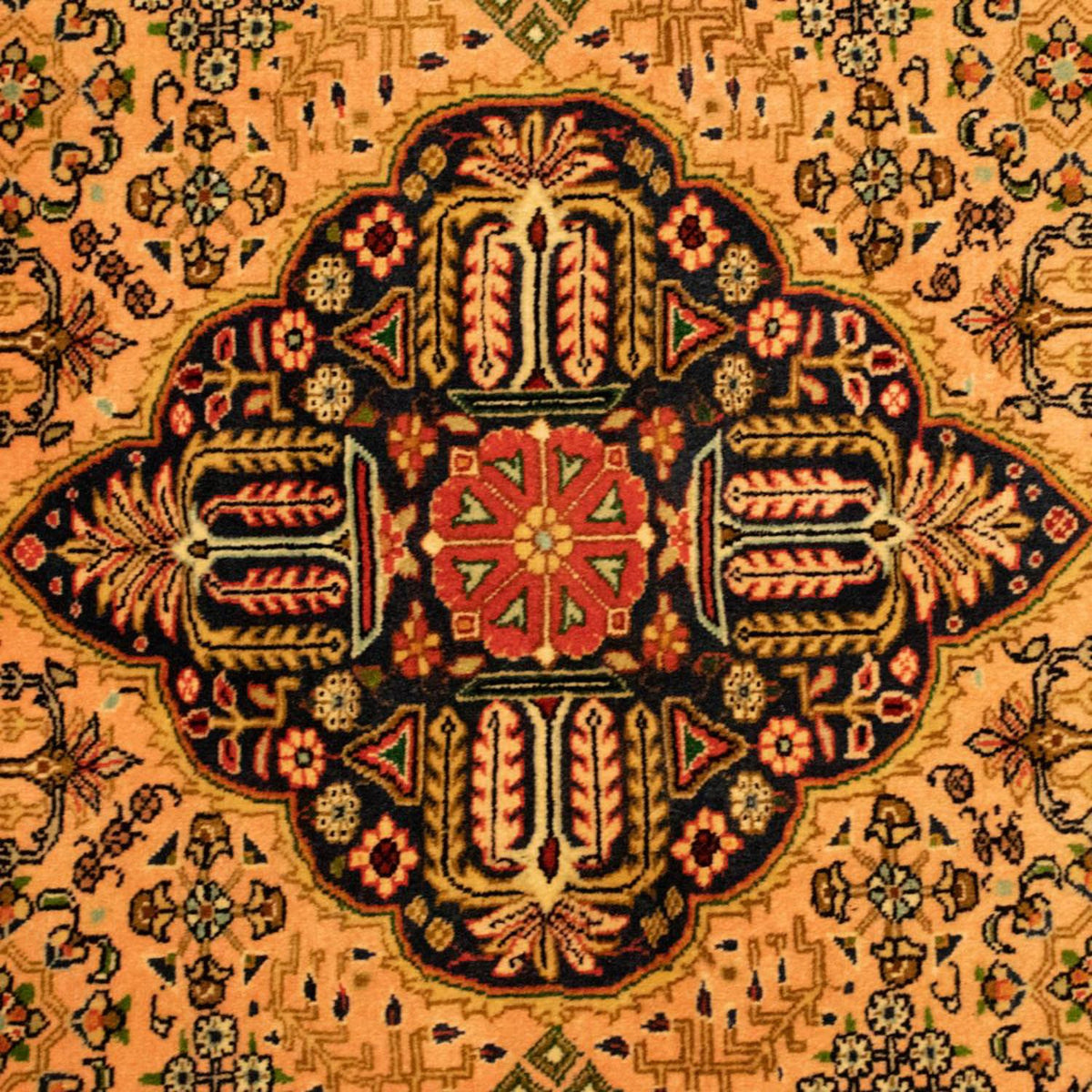 Perzisch tapijt - Tabriz - Royal - 142 x 98 cm - goud