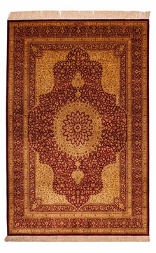 Qom zijde Tapijt 188x130cm - Perzisch tapijt