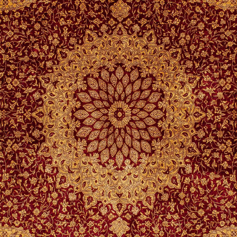 Zijden tapijt - Ghom Silk - Premium - 188 x 130 cm - beige