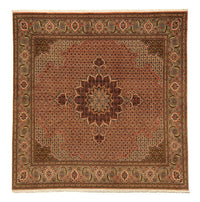 Perzisch tapijt - Tabriz vierkant  - 206 x 206 cm - bruin