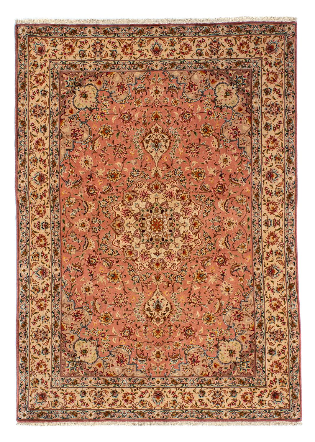 Perzisch tapijt - Tabriz - Royal - 212 x 148 cm - roest