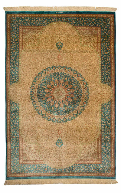 Qom zijde Tapijt 130x188cm - Perzisch tapijt