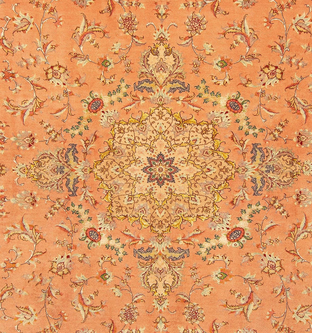 Perzisch tapijt - Tabriz - Royal vierkant  - 204 x 192 cm - licht rood