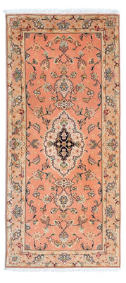 Loper Perzisch tapijt - Tabriz - Royal - 165 x 74 cm - licht rood