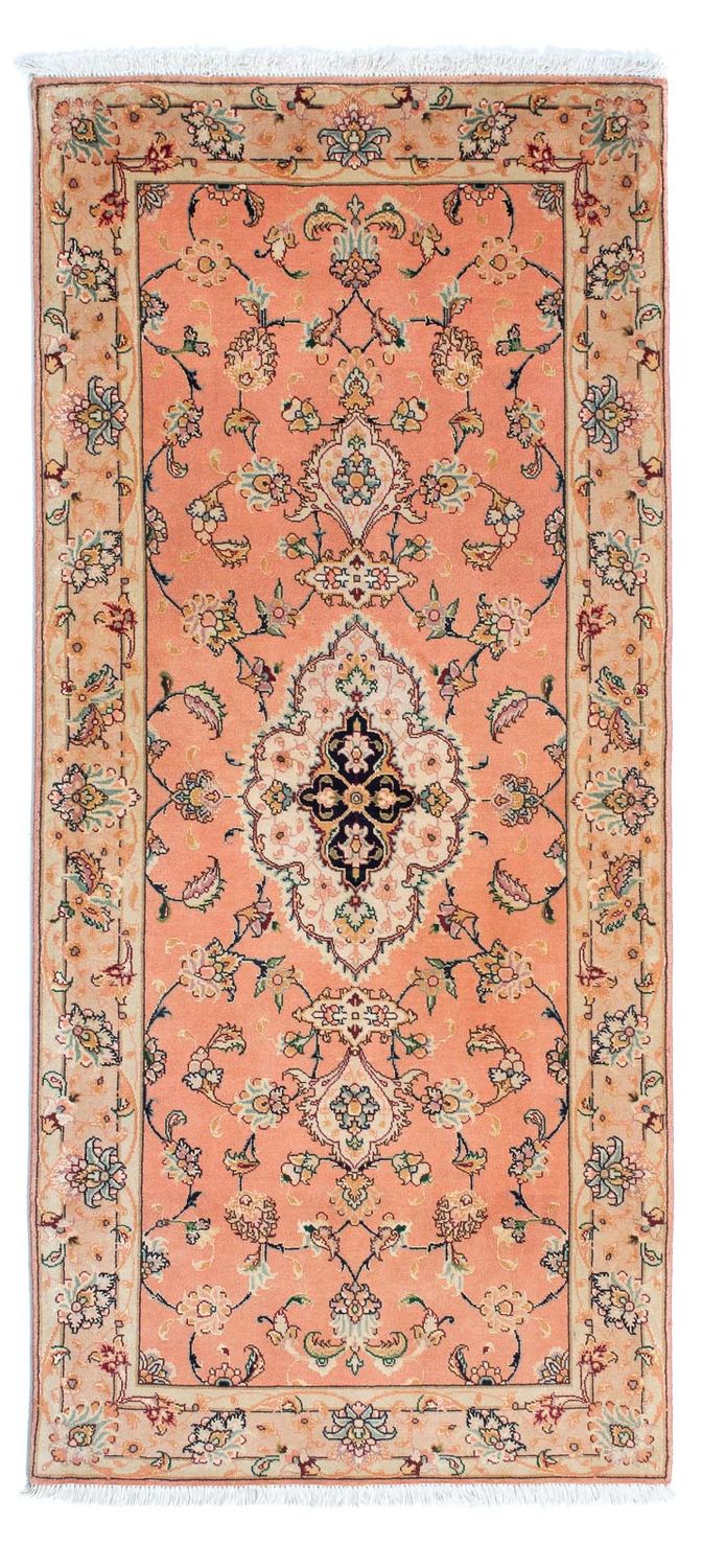 Loper Perzisch tapijt - Tabriz - Royal - 165 x 74 cm - licht rood