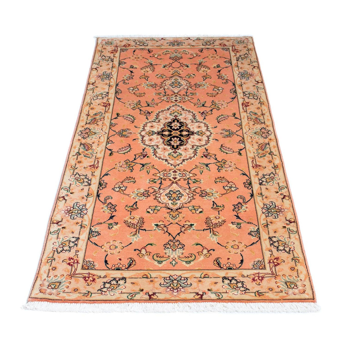 Loper Perzisch tapijt - Tabriz - Royal - 165 x 74 cm - licht rood