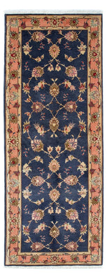 Loper Perzisch tapijt - Tabriz - Royal - 198 x 76 cm - donkerblauw