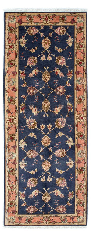 Loper Perzisch tapijt - Tabriz - Royal - 198 x 76 cm - donkerblauw