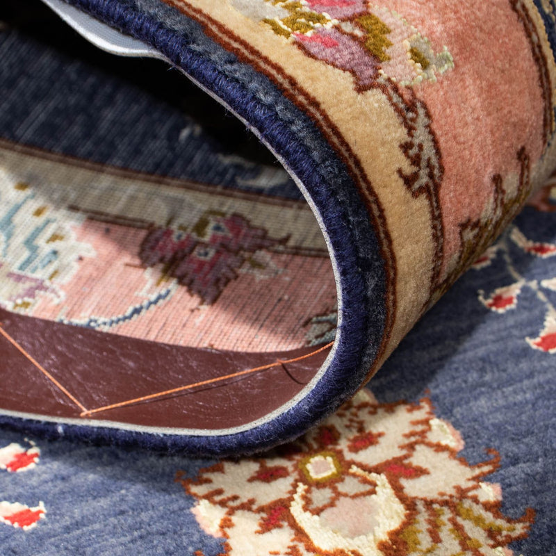 Loper Perzisch tapijt - Tabriz - Royal - 198 x 76 cm - donkerblauw