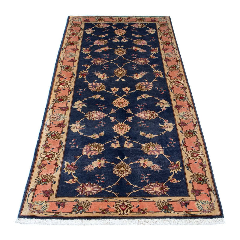 Loper Perzisch tapijt - Tabriz - Royal - 198 x 76 cm - donkerblauw