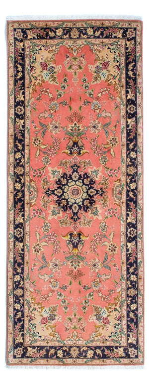 Loper Perzisch tapijt - Tabriz - Royal - 198 x 80 cm - licht rood