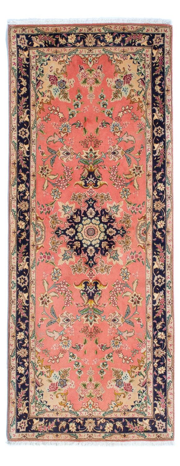 Loper Perzisch tapijt - Tabriz - Royal - 198 x 80 cm - licht rood