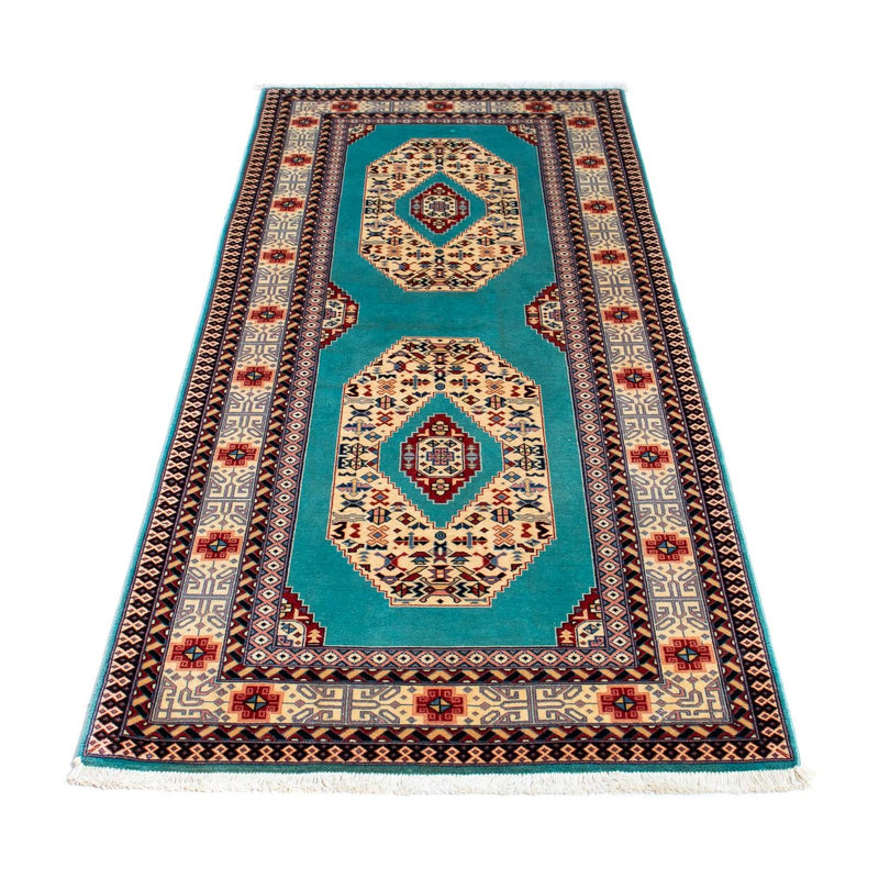Loper Perzisch tapijt - Tabriz - Royal - 190 x 75 cm - blauw