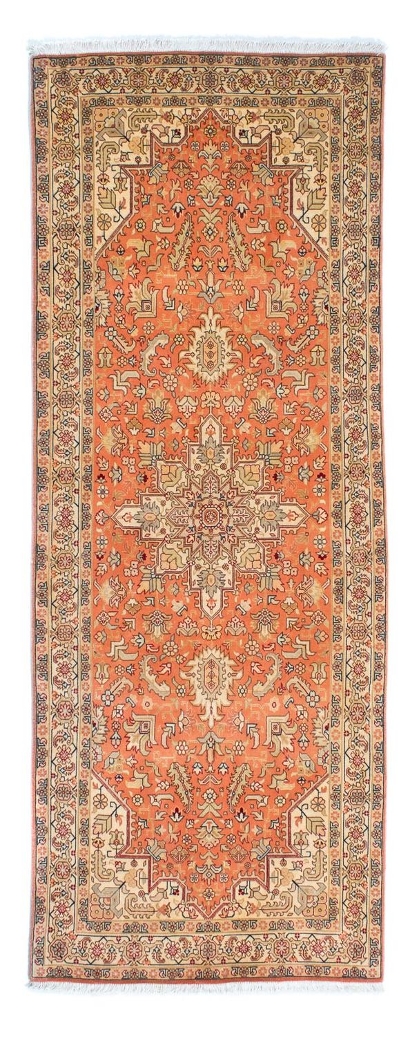 Loper Perzisch tapijt - Tabriz - Royal - 215 x 82 cm - roest
