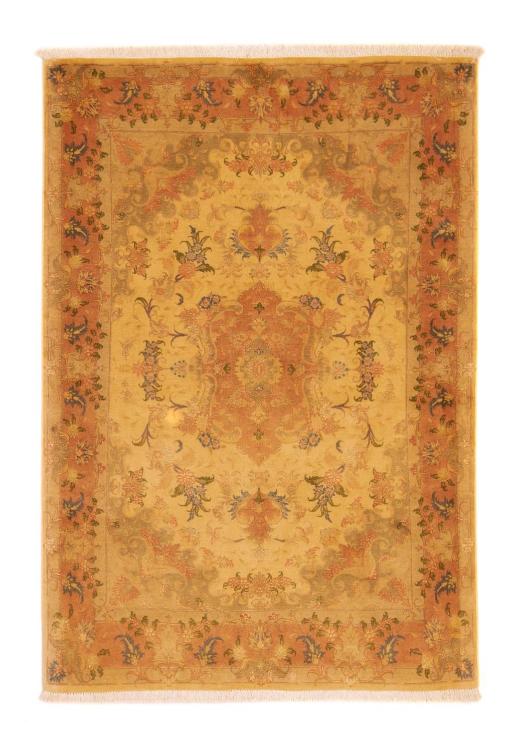 Perzisch tapijt - Tabriz - Royal - 147 x 99 cm - beige