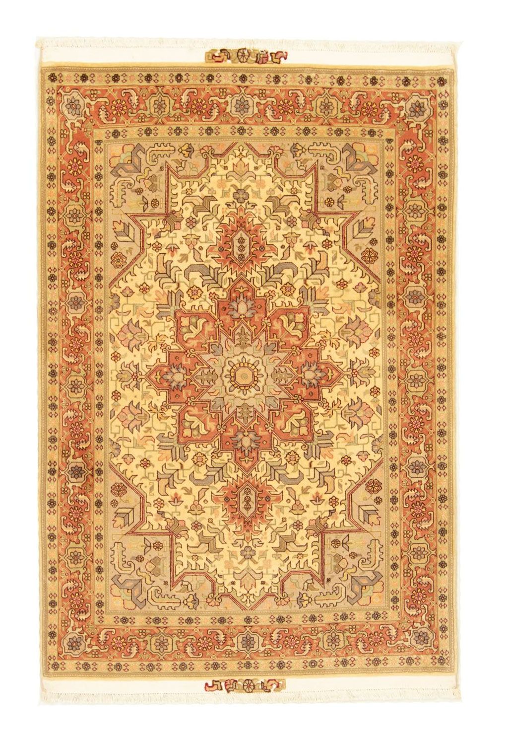 Perzisch tapijt - Tabriz - Royal - 147 x 103 cm - beige