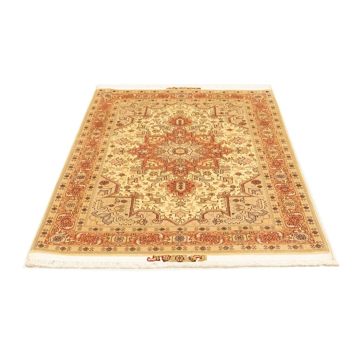 Perzisch tapijt - Tabriz - Royal - 147 x 103 cm - beige