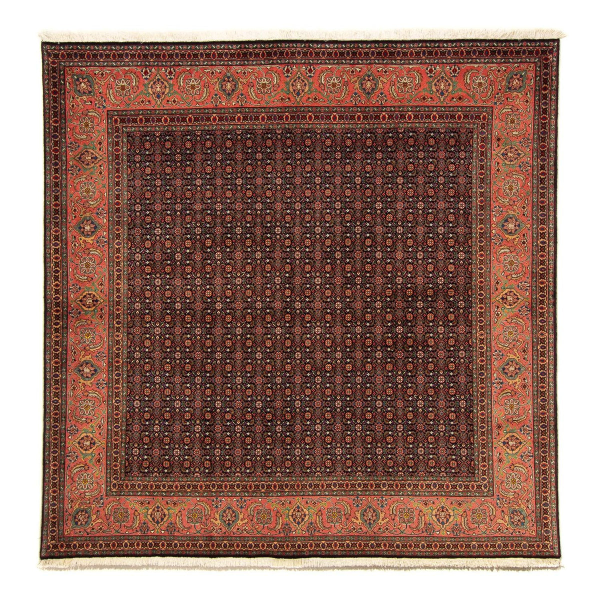 Perzisch tapijt - Tabriz vierkant  - 200 x 195 cm - donkerblauw