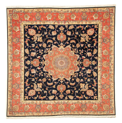 Perzisch tapijt - Tabriz - Royal vierkant  - 202 x 202 cm - donkerblauw