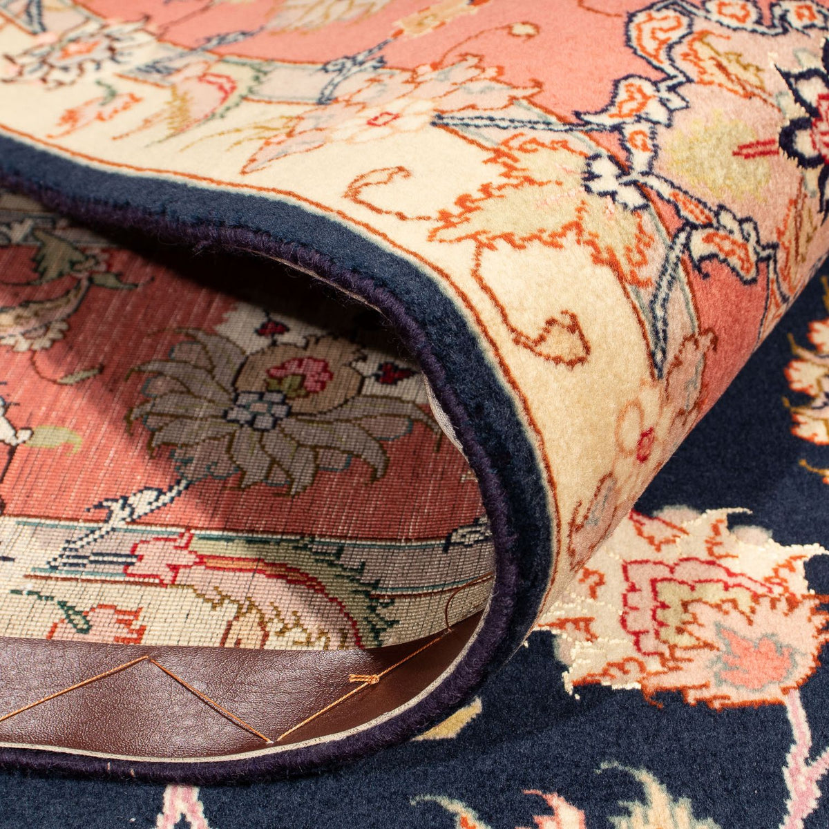 Perzisch tapijt - Tabriz - Royal vierkant  - 202 x 202 cm - donkerblauw