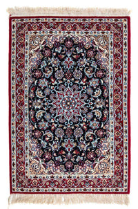 Perzisch tapijt - Isfahan - Premium - 104 x 72 cm - donkerrood