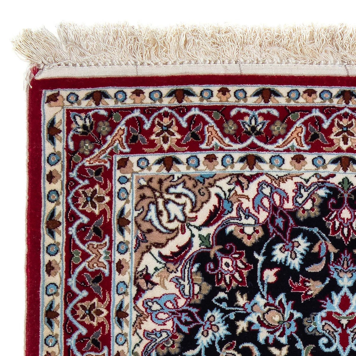 Perzisch tapijt - Isfahan - Premium - 104 x 72 cm - donkerrood