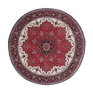 Perzisch tapijt - Bijar rond  - 150 x 150 cm - donkerrood