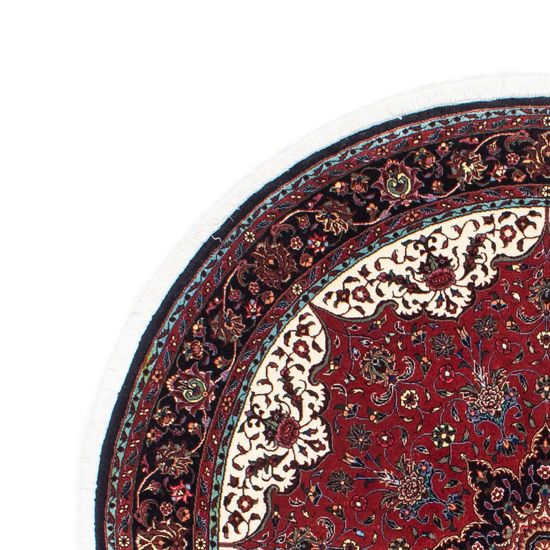 Perzisch tapijt - Bijar rond  - 150 x 150 cm - donkerrood