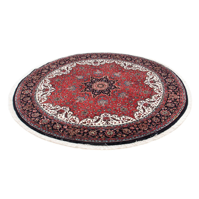 Perzisch tapijt - Bijar rond  - 150 x 150 cm - donkerrood