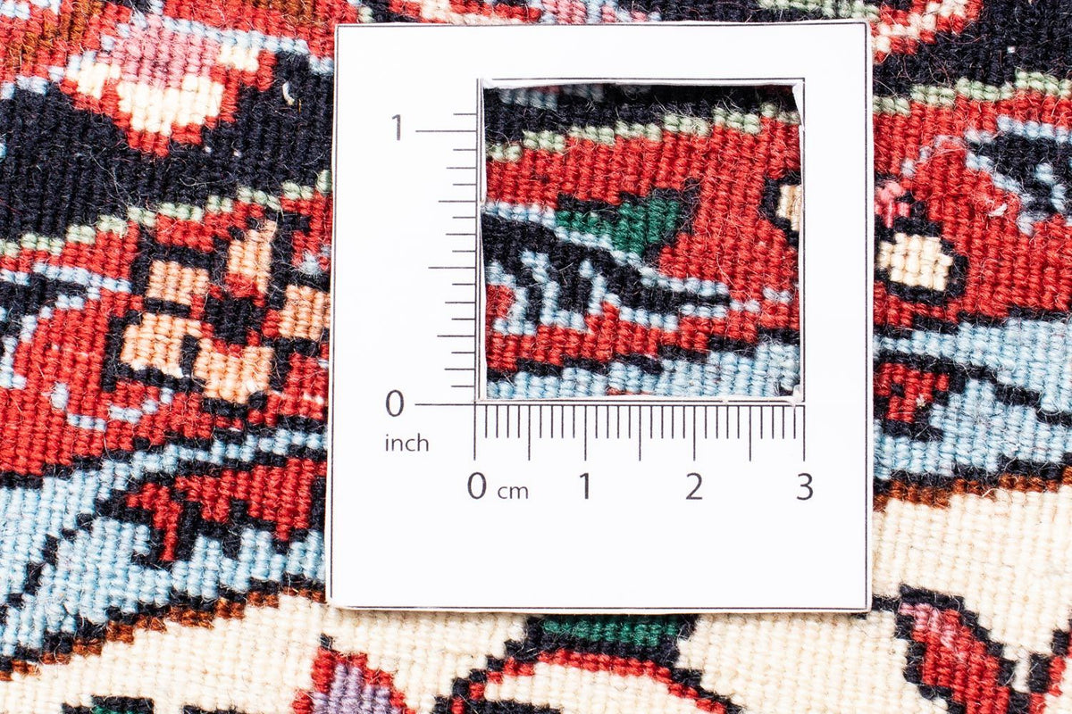 Perzisch tapijt - Bijar rond  - 150 x 150 cm - donkerrood