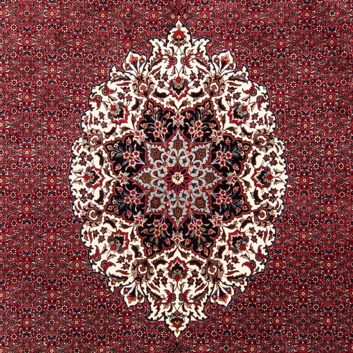 Perzisch tapijt - Bijar - 343 x 260 cm - donkerrood
