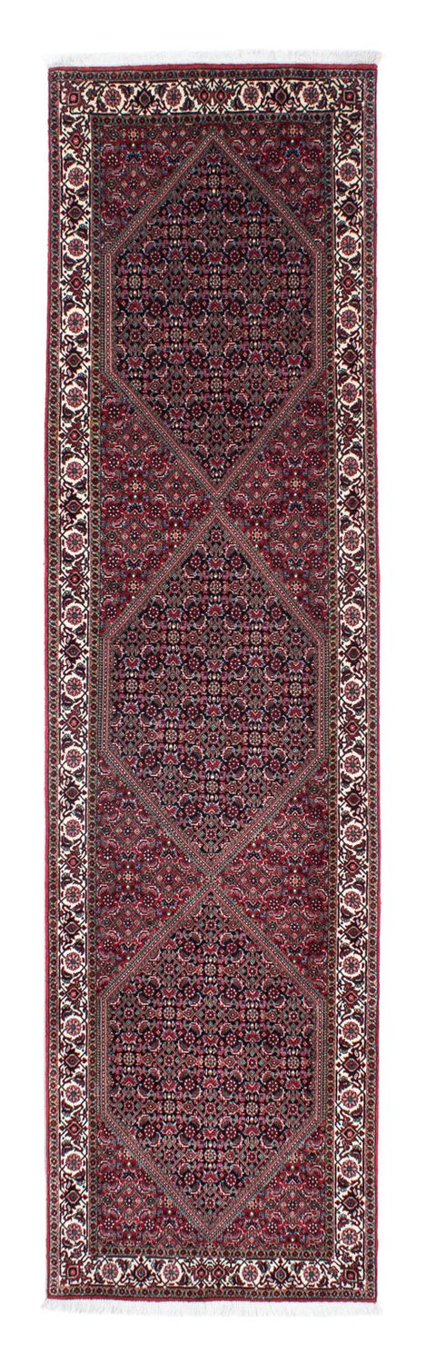Loper Perzisch tapijt - Bijar - 310 x 82 cm - licht rood