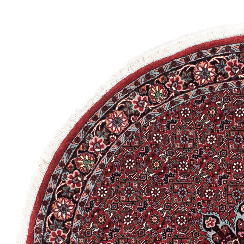 Perzisch tapijt - Bijar rond  - 120 x 120 cm - donkerrood