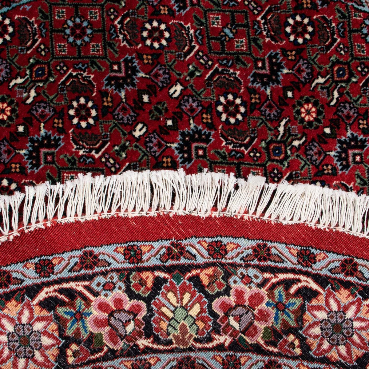 Perzisch tapijt - Bijar rond  - 120 x 120 cm - donkerrood