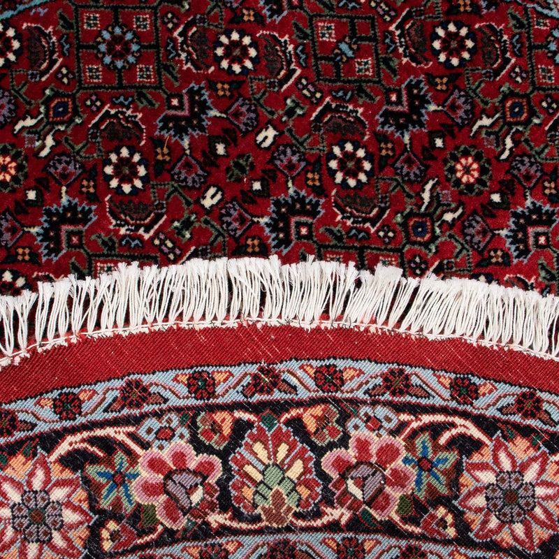 Perzisch tapijt - Bijar rond  - 120 x 120 cm - donkerrood