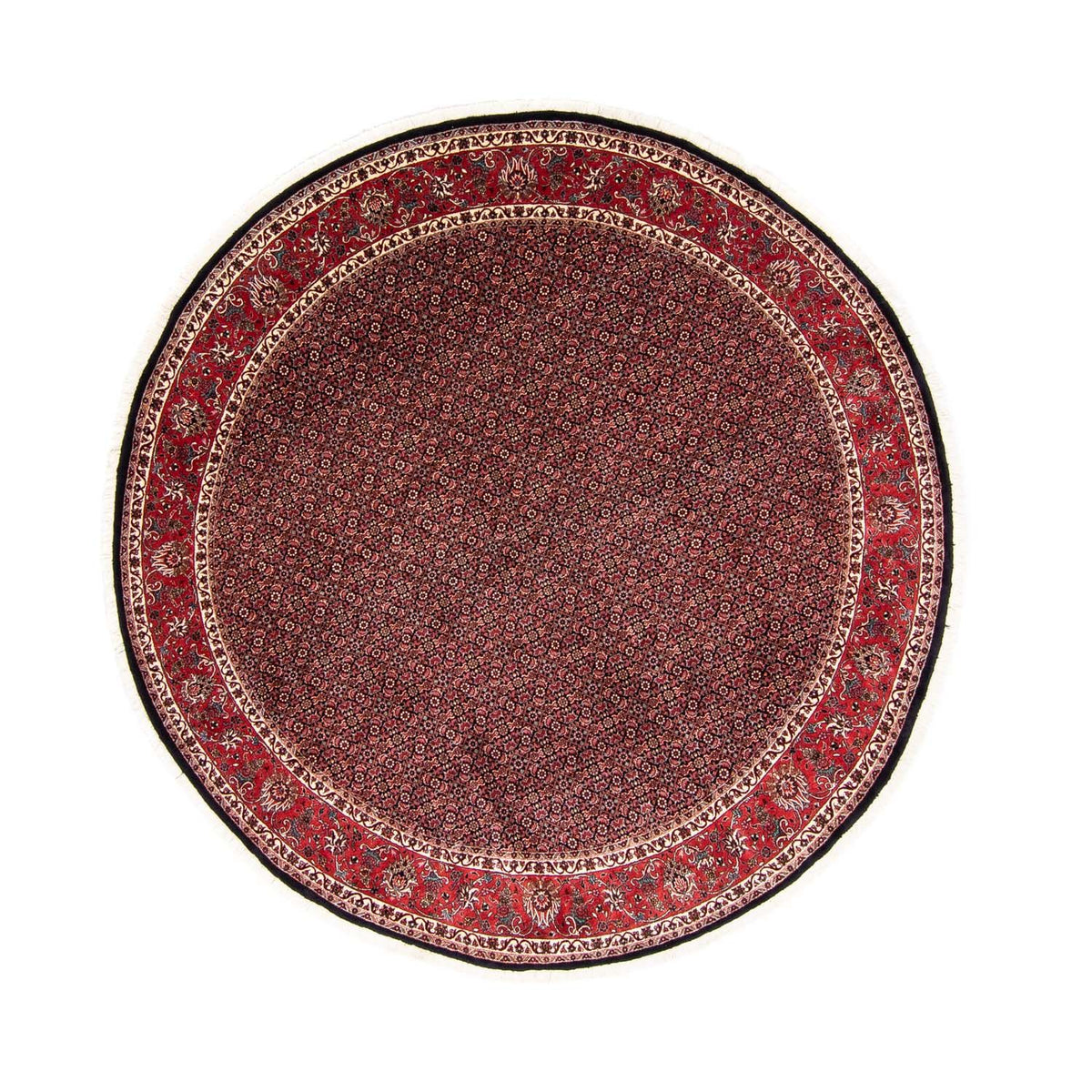 Perzisch tapijt - Bijar rond  - 250 x 250 cm - rood